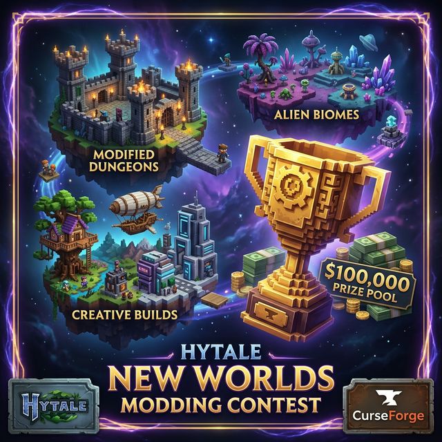 Hytale New Worlds Modding Contest: $100,000 Prize Pool with CurseForge