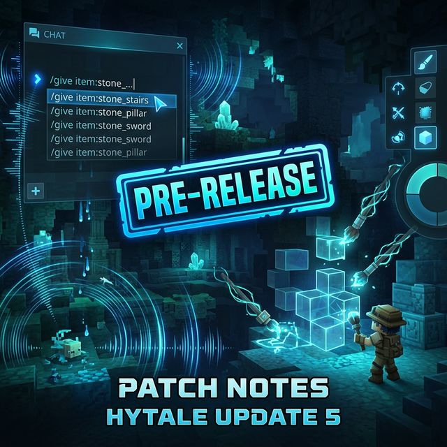 Hytale Update 5 Pre-Release: Command Autocomplete, Reverb System & More