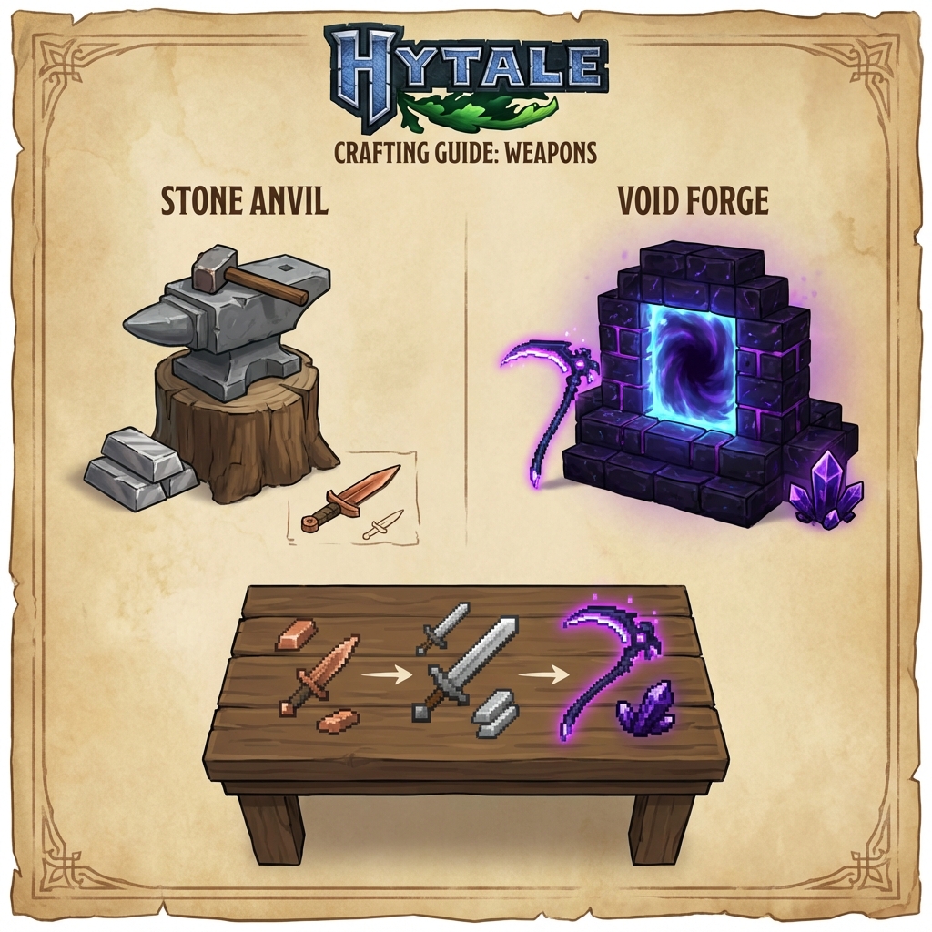 Weapon Crafting Tier List: From Copper to Void Steel